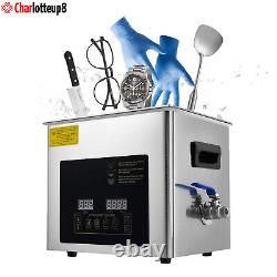 10L Ultrasonic Cleaner Dental Lab Instruments Cleaning Machine with Heater Timer