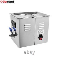 10L Ultrasonic Cleaner Dental Lab Instruments Cleaning Machine with Heater Timer