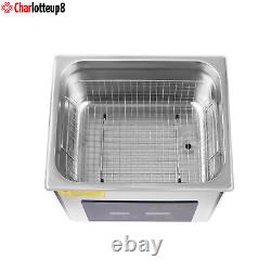 10L Ultrasonic Cleaner Dental Lab Instruments Cleaning Machine with Heater Timer