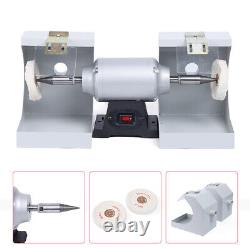 110V Polisher Polishing Machine Dental Lab Lathe Bench Buffing Grinder Jewelry