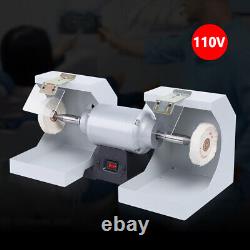 110V Polisher Polishing Machine Dental Lab Lathe Bench Buffing Grinder Jewelry