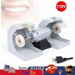 3000rpm Polishing Machine Dental Lab Lathe Bench Buffing Grinder Polisher