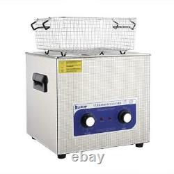 500W Ultrasonic Cleaner with Heater &Timer, 15L Ultrasonic Cleaning Machine