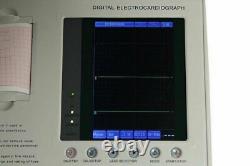 7 inch 3-channel 12-Lead Electrocardiograph ECG/EKG Machine Interpretation LCD