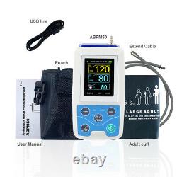 Ambulatory blood pressure monitor NIBP Upper Arm digital machine, 24h record+sw