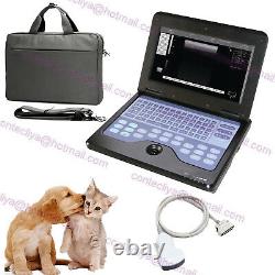 CE VET Veterinary Laptop Ultrasound Scanner Machine 3.5M Convex Probe, USA FedEx