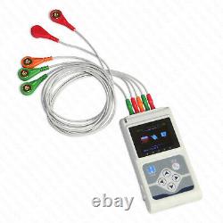 CONTEC 3-lead 24hour Holter Monitor ECG/EKG System Machine, pacemaker Analyzer, US