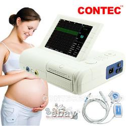 CONTEC CMS800G Fetal Monitor, FHR, TOCO FMOV Real Time Machine, 3 in 1 Probe, CE