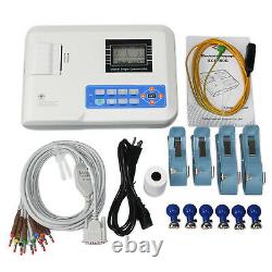 CONTEC Portable EKG Monitor ECG Machine electrocardiograph Free Printer NEW