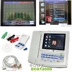Contec Digital 12-Channel/Lead ECG EKG machine Electrocardiograph Sync Software