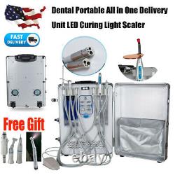 Dental Delivery Unit Mobile Case Compressor Suction Curing Light Scaler Machine