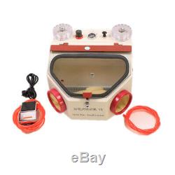 Dental Lab Equipment Twin-Pen Sandblaster Electric Sand Blasting Machine