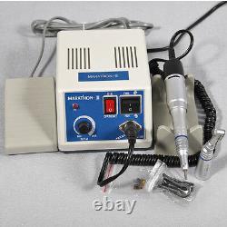 Dental Lab Micro Motor Marathon Polisher Machine+35000 RPM Handpiece+10 Burs USA