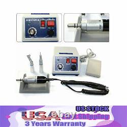 Dental Lab Micromotor Marathon Polisher Machine&35K RPM Handpiece&10x Drill Burs