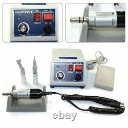 Dental Lab Micromotor Marathon Polisher Machine&35K RPM Handpiece&10x Drill Burs