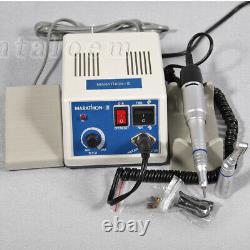 Dental Lab Micromotor Marathon Polisher Machine+35K RPM Handpiece+10x Drill Burs