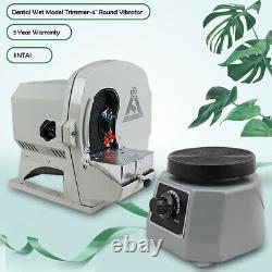 Dental Lab Model Wet Trimmer Abrasive Machine 110V JT19 + 4 Round Vibrator