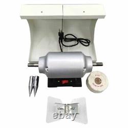 Dental Lab Polishing Lathe Polishing Burnishing Lathe Machine 2 Tops 3000Rpm