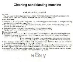 Dental Laboratory Teeth Cleaing Polishing Sandblasting Sandblaster machine 4Hole