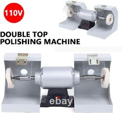 Dental Polishing Polish Lathe Machine, 110V 550W Dental Lab Bench Buffer Polish