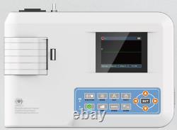 Digital 1 channel 12-lead ECG/EKG color machine Electrocardiograph printer CE