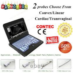 Digital ultrasound scanner Portable machine, + 2 probes, 2y warranty, CE CMS600P2