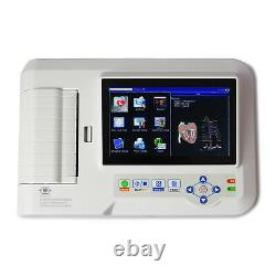 ECG600G 6-Channel 12-Lead Digital Cardiology EKG ECG Machine+PC Software CE FDA
