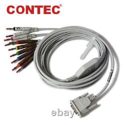 ECG600G Touch Color 6 Channel 12 lead ECG/EKG Machine Electrocardiograph+ USB SW