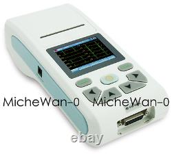 ECG90A Touch Single Channel ECG Machine 12 lead EKG with PC Software, NEW