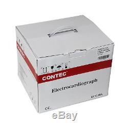 FDA CONTEC ECG90A 12-lead ECG Machine Electrocardiograph Touch+Software, Printer