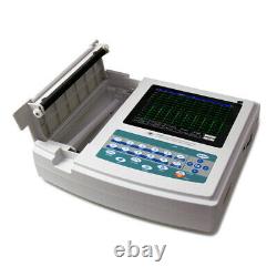 FDA Digital 12-lead 12-channel Electrocardiograph ECG/EKG Machine interpretation