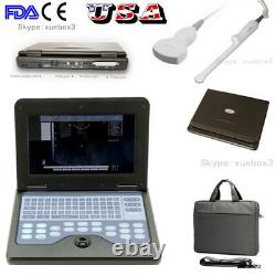 FDA Portable 10.1 Laptop Ultrasound Scanner Machine Convex + Transvaginal Probe