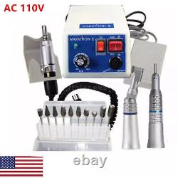 Marathon Dental Lab Micromotor Drill Polisher Machine N3+35K RPM Handpiece+10Bur