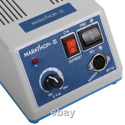 Marathon Dental Lab Micromotor Drill Polisher Machine N3+35K RPM Handpiece+10Bur