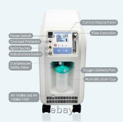 Medical Respiratory O2 Monitor Filter Oxygen Output Machine 5L Humidifier Alarm