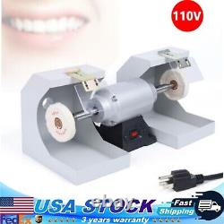 Polisher Polishing Machine Dental Lab Lathe Bench Buffing Grinder Jewelry 110V