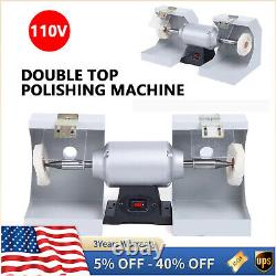 Polishing Lathe Machine Bench Buffing Grinder Dental Lab High Speed Polisher