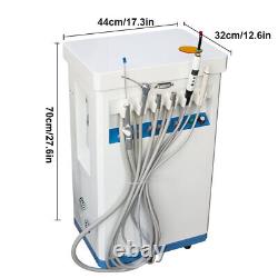 Portable 600W Dental Lab Delivery Cart Treatment Unit Mobile&Compressor Machine