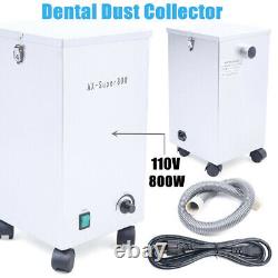 Portable Dental Lab Vacuum Dust Cleaner Dust Removal Extractor Machine 800W 110V
