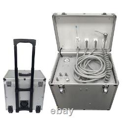 Portable Dental Rolling Delivery Case Turbine Unit 3-Way Syringe Suction Machine