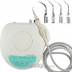 Portable Dental Ultrasonic Scaler Scaling Handpiece Cleaning Teeth Machine+ Tips
