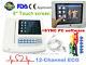 Portable Digital Touch 12-channel 12-lead Ecg Ekg Machine Electrocardiograph +sw