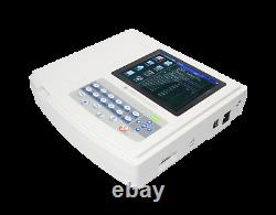 Portable ECG/EKG Machine Digital 12 Channels 12 lead Electrocardiograph, Touch