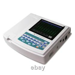 Portable ECG/EKG Machine Digital 12 Channels 12 lead Electrocardiograph, Touch, US