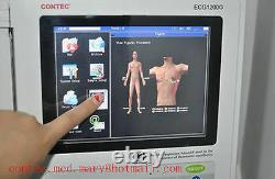 US Digital 12-channel/lead Electrocardiograph ECG/EKG Machine interpretation FDA