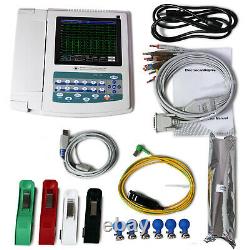US Digital 12-lead 12-channel Electrocardiograph ECG/EKG Machine, interpretation