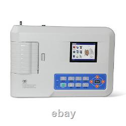 US Seller, Portable ECG/EKG Machine Digital 3 Channels 12 lead Electrocardiograph