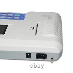 US Seller! Portable ECG/EKG machine 12-Leads 3-Channel+Printer&Paper, Software, new