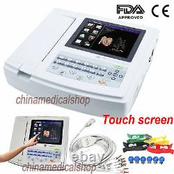 USA Digital 12-lead ECG/EKG Machine 12-channel Electrocardiograph Touch screen