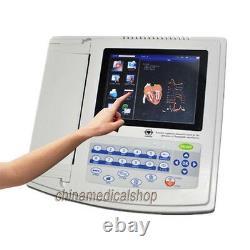 USA Digital 12-lead ECG/EKG Machine 12-channel Electrocardiograph Touch screen